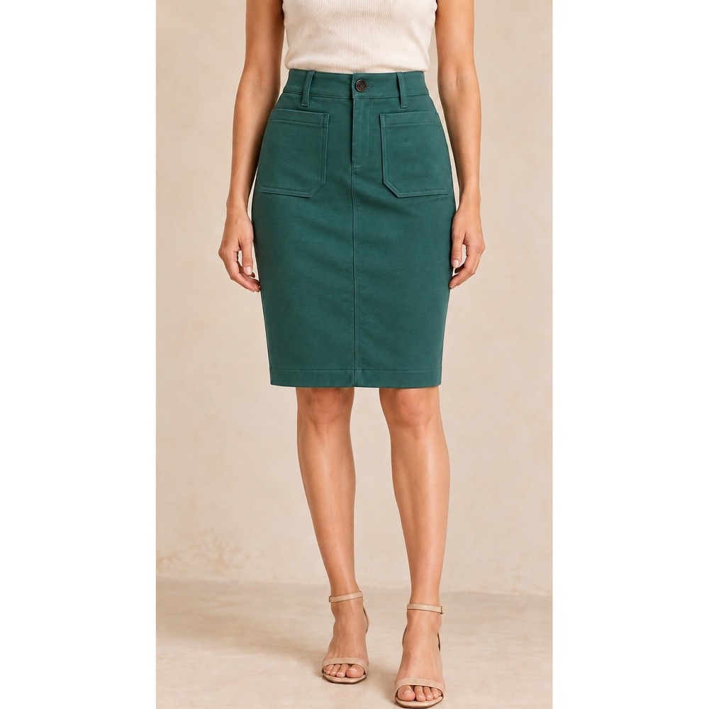 Maeve Anthropologie Colette Green Pencil Skirt Women's S NWT